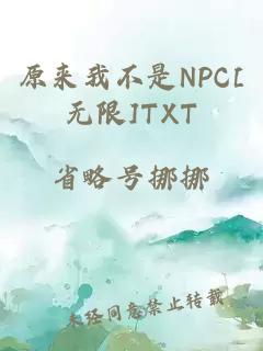 原来我不是NPC[无限]TXT